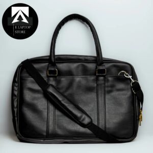 E Laptop Store Classic Black Leatherite Laptop Sleeve Bag – Adult Unisex, 15 Inch, Slim & Protective (USA)